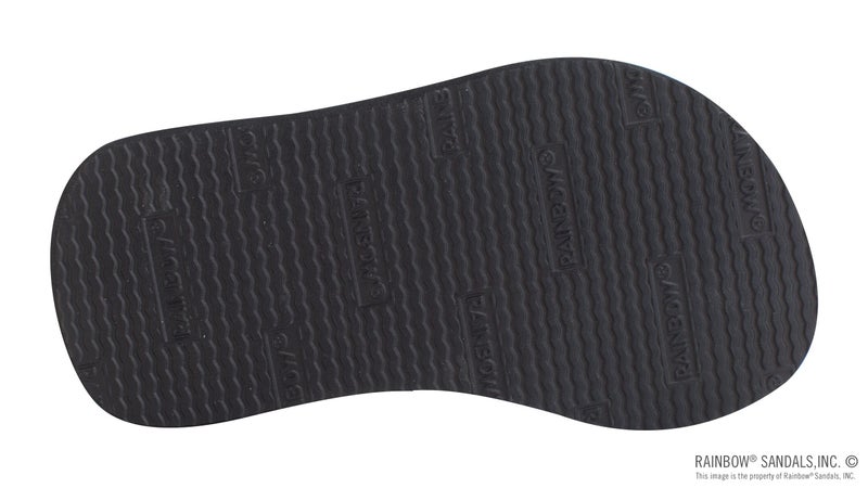 Rainbow Sandals Kid's Grombow's Soft Top Rubber w/Neoprene Strap, Dark Grey, Kid's 07-08 w/backstrap B(M) US - Image 5
